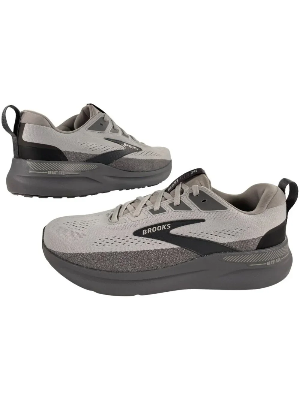 Brooks Beast GTS 26 Running Athletic Shoes Gray/Blackened Pearl Men's Sz 15 NEW
